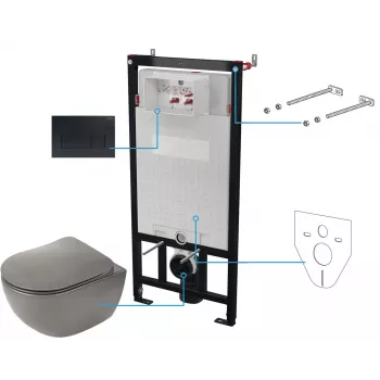 DEANTE 6-in-1 upotettu wc-setti