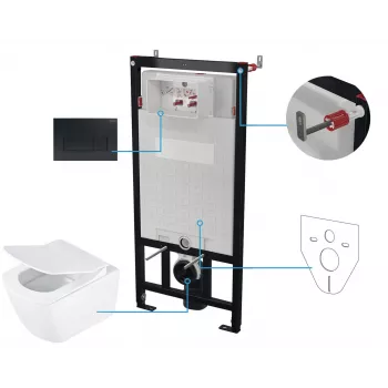 DEANTE 6-in-1 uppoasennettava wc-istuinsarja