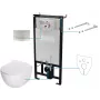 DEANTE 6-in-1 uppoasennettava WC-setti