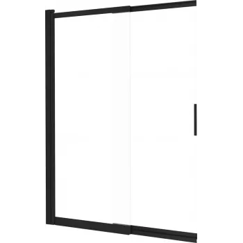 DEANTE suihkuseinä 100x140 cm yksilehtinen seinäasennettava ESG alumiinikehys mattamusta