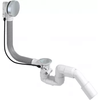 DEANTE kylpyammeen hajulukko automaattisella sulkimella, kromattu messinki, 52 mm viemäri, 40/50 mm lähtö