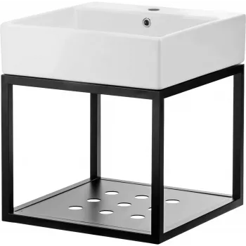 DEANTE CDTW6U5S seinäkiinnitteinen kylpyhuonekalusetti pesualtaalla 50x50 cm valkoinen