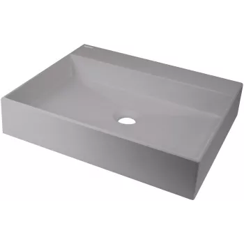 DEANTE graniittikomposiittinen pöytäpesuallas kuivauskaivolla - 500x400 mm grafiitinharmaa musta
