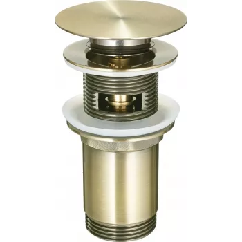 DEANTE NHC M10U yleinen pesualtaan tai bideen tulppa holkilla – kromipää, EPDM-tiiviste, sopii 32-40 mm lähdöille