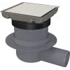 DEANTE Point Drain - käännettävä ruostumaton teräs suihkuvedenpoisto 150x150mm