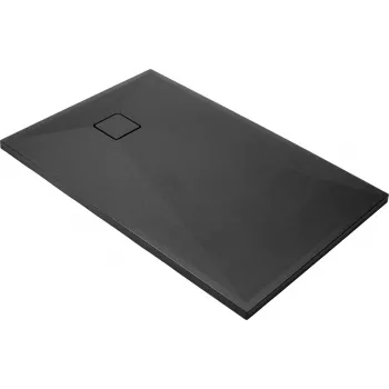 DEANTE suorakaiteen muotoinen graniittinen suihkuallas 1200x900 mm musta
