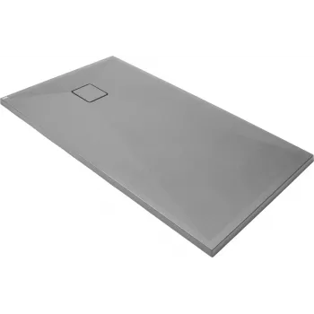 DEANTE suorakaiteen muotoinen graniittinen suihkuallas 140x70 cm antrasiitti