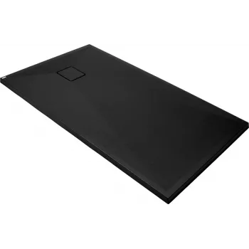 DEANTE suorakaiteen muotoinen graniittinen suihkuallas 140x70 cm musta