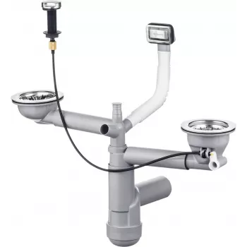 DEANTE siphon 1,5- ja 2-altaan graniittitiskialtaalle - Space-Saver