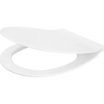 DEANTE Slim Soft-Close wc-istuimen kansi - duroplast, valkoinen, D-muoto, Quick Release