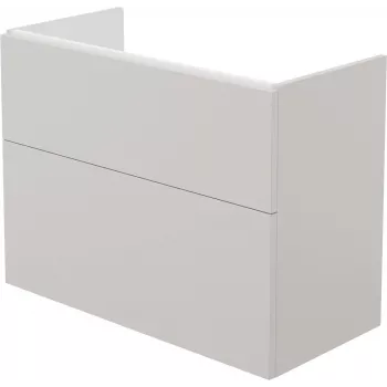 DEANTE Smart seinäkiinnitteinen pesuallasalakaappi ilman allastasoa, valkoinen korkeakiilto, 2 Soft-Close-laatikkoa, 60 cm