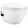 DEANTE WC bidettoiminnolla - yksivipusekoittajalla, lattia-WC, Dual Flush, valkoinen
