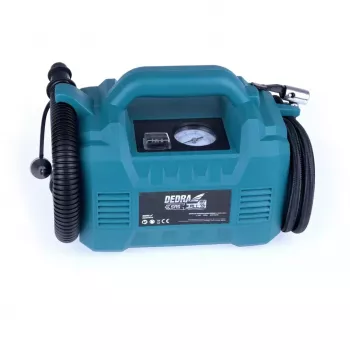 DEDRA DED7073 18V akku-ilmakompressori digitaalisella paineensäädöllä, 8 bar, 21 L/min, LED-valo