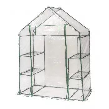 DEDRA puutarhakasvihuone 143x73x195 cm PVC