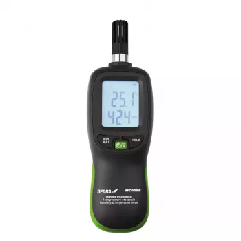 DEDRA MC0956 äänitasomittari – 30-130 dBA digitaalinen desibelimittari A/C-arvioinnilla, taustavalaistu LCD, Data Hold, Max/Min, IEC 651 tyyppi 2