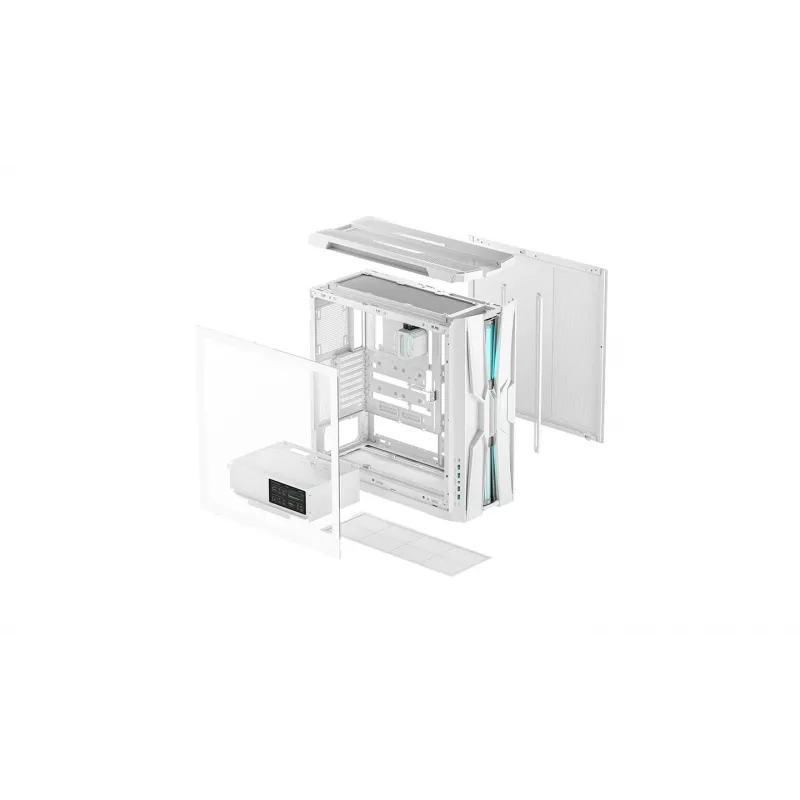 Deepcool GENOME III valkoinen Full-Tower-kotelo integroidulla 360mm nestejäähdytyksellä