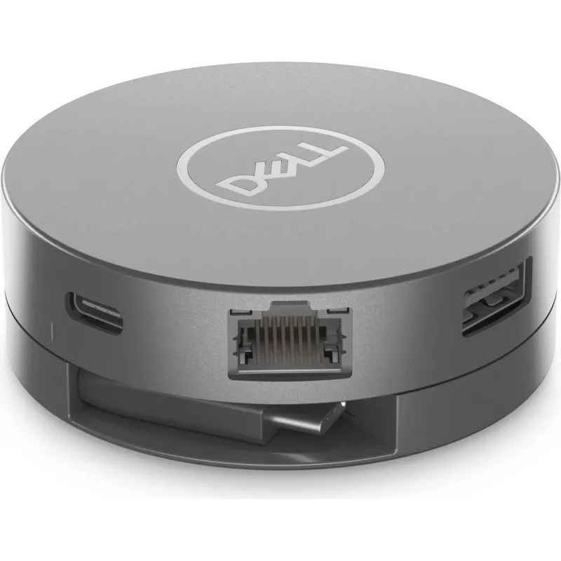Dell 6-in-1 USB-C-moniporttisovitin DA305Z - HDMI, DisplayPort, VGA, USB-A, USB-C PD, gigabit Ethernet