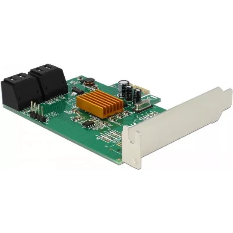 DeLOCK 4 Port SATA 6Gb/s PCIe 2.0 x1 -ohjainkortti Marvell 88SE9215
