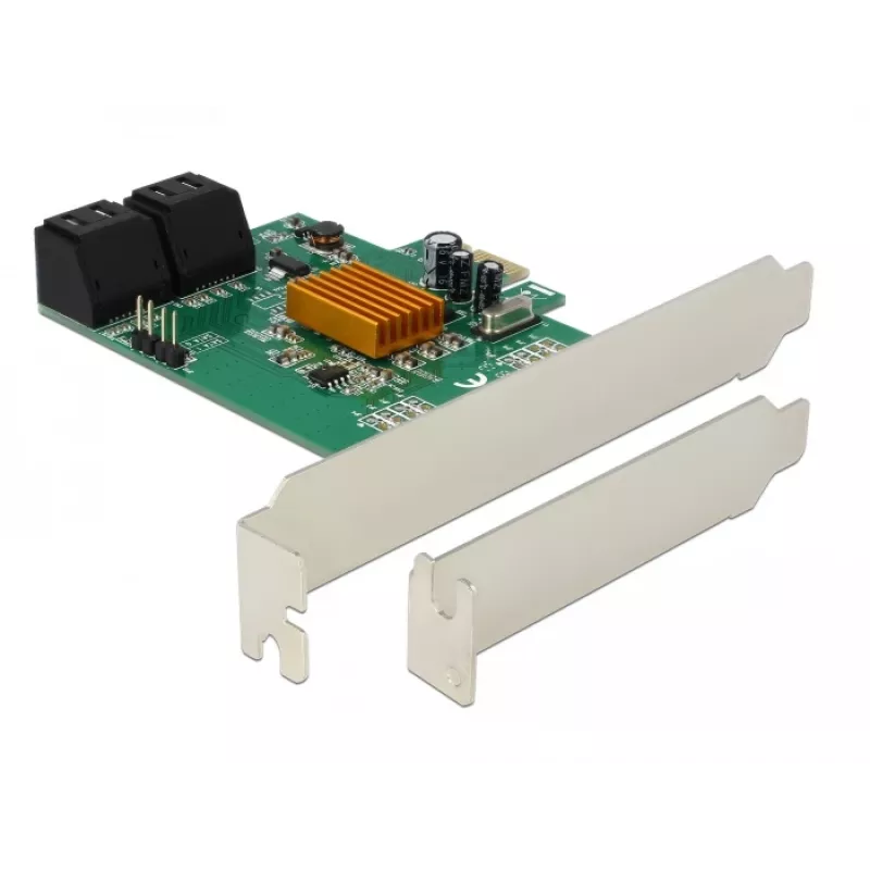 DeLOCK 4 Port SATA 6Gb/s PCIe 2.0 x1 -ohjainkortti Marvell 88SE9215