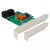 DeLOCK 4 Port SATA 6Gb/s PCIe 2.0 x1 -ohjainkortti Marvell 88SE9215