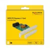 DeLOCK 4 Port SATA 6Gb/s PCIe 2.0 x1 -ohjainkortti Marvell 88SE9215