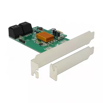 DeLOCK 4 Port SATA 6Gb/s PCIe 2.0 x1 -ohjainkortti Marvell 88SE9215