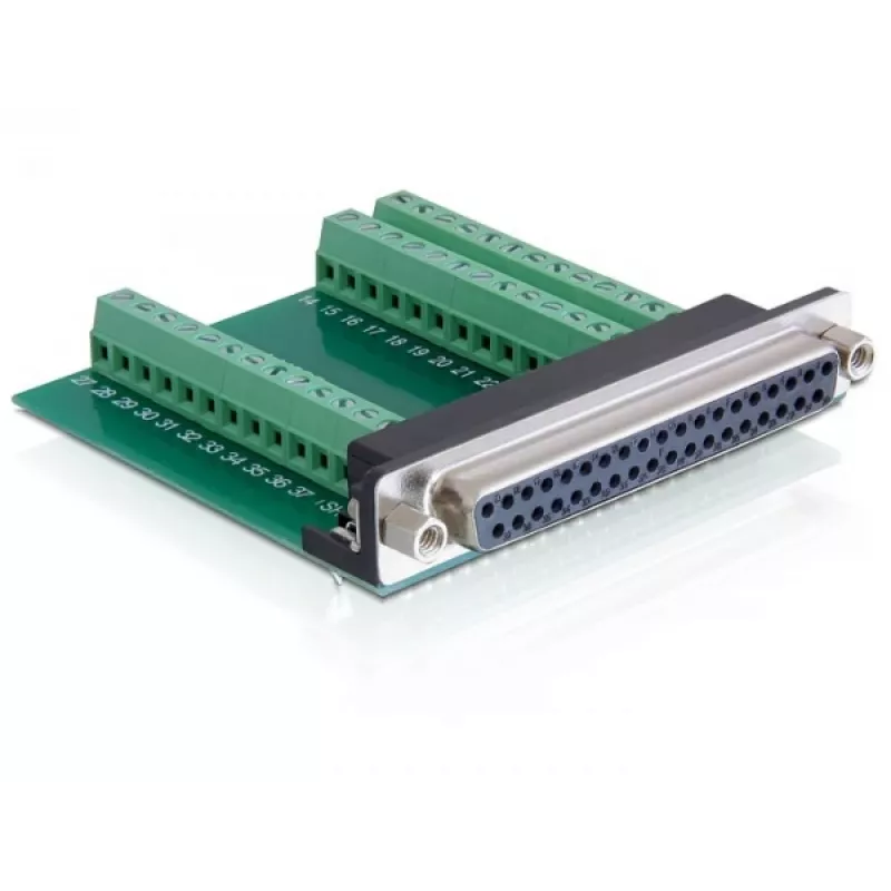 Delock sovitin D-Sub 37 pin naaras liitinrimaan 65319