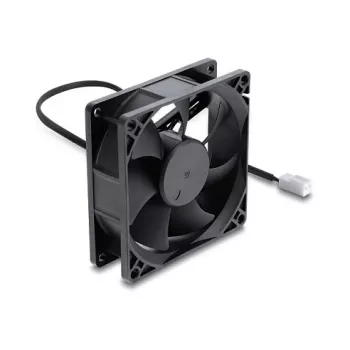 Delock aksiaalituuletin 48 V DC, 80 x 80 x 25 mm, 2-napainen liitin, musta