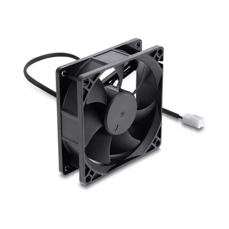 Delock aksiaalituuletin 48 V DC, 80 x 80 x 25 mm, 2-napainen liitin, musta