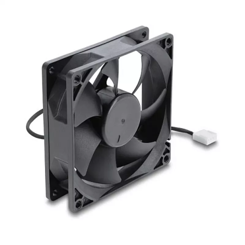 Delock aksiaalituuletin 48 V DC 92x92x25 mm 4-napainen PWM (67452), musta