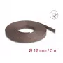 Delock kaapelinhallintaputki, 12 mm, punottu, jyrsijänkestävä, venyvä, 5 m, ruskea