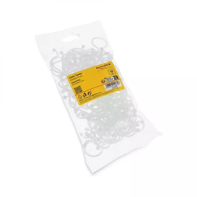 Delock kaapelispiraaliletku Ø 23 mm läpinäkyvä, 100 kpl