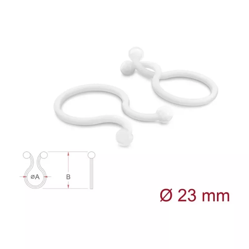 Delock kaapelispiraaliletku Ø 23 mm läpinäkyvä, 100 kpl