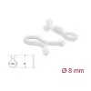 Delock kaapelin spiraaliletku 8 mm läpinäkyvä, 100 kpl
