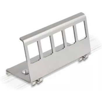 Delock DIN-kiskokiinnike 5 modulaariselle moduulille, harmaa 88141