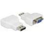 Delock DisplayPort 1.2 -liitin–VGA-liitin aktiivinen sovitin valkoinen 65568