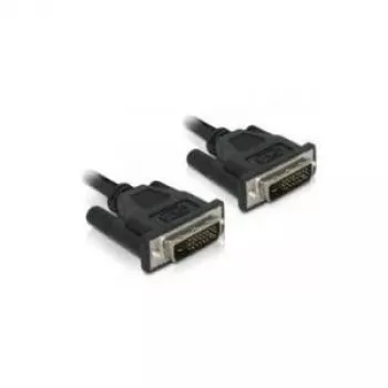 Delock DVI-D Dual Link kaapeli 24+1 uros - uros 0,5 m musta 84369
