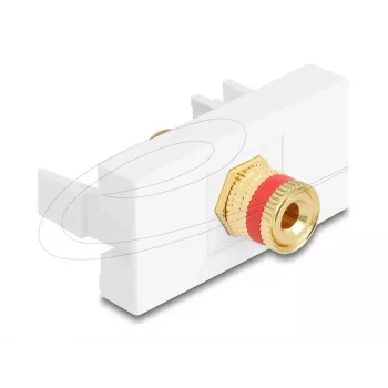 Delock Easy 45 -moduuli napaliitin kierteiseen holkkiin punainen valkoinen (90901)