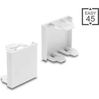 Delock Easy 45 -moduulin sokkolevy 45 x 45 mm valkoinen (81676)