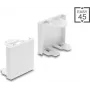 Delock Easy 45 -moduulin sokkolevy 45 x 45 mm valkoinen (81676)