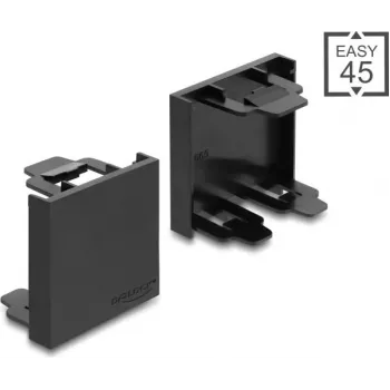 Delock Easy 45 moduulin sokealevy 45 x 45 mm musta (81670)