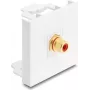 Delock Easy 45 -moduuli RCA naaras RCA naaras kullattu punainen/valkoinen (91818)