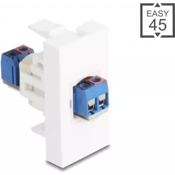 Delock Easy 45 -moduuli liitinrima valkoinen (90912)