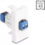 Delock Easy 45 -moduuli liitinrima valkoinen (90912)