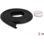 Delock vaahtomuovi-reunasuojanauha 24 x 8 mm - pituus 2 m musta (18485)
