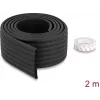Delock vaahtomuovi-reunasuojanauha uurrettu 80 x 8 mm - pituus 2 m musta 18487