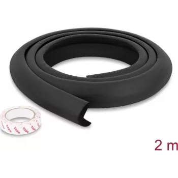 Delock vaahtomuovinen reunasuoja 35 x 8 mm - pituus 2 m musta (18488)