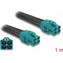 Delock HDMI-sovitinkaapeli Micro HDMI uros 4x HDMI naaras 1 m musta 90340