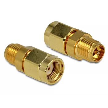 DELOCK HF RP-SMA pistoke erikoiskiere metrinen > RP-SMA liitin