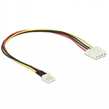 DeLOCK sisäinen virtasovitinkaapeli 4-pin Molex naaras - 4-pin Mini-Molex uros, 5/12V, 30 cm 85457